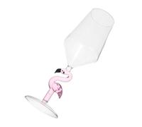 Toyvian Copa De Vino De Cristal Rosa Esmerilado De 500 Ml Diseño Flamenco Creativo Moderna Para Hogar, Bar y Restaurante, Copa De Martini Elegante y Recipiente Para Vino Individual