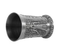 Toyvian Copa de Vino Vintage Estilo Egipcio, Adorno para Hogar y Bar, Copa de Aleación de Zinc en Color Antiguo, Decoración Retro para Fiestas y Celebraciones, Vaso Pequeño Compacto