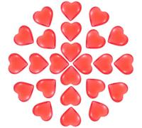 Toyvian Corazones Acrílicos Decorativos Rojos Semitranslúcidos para Mesa Relleno de Jarrones y Confeti para Fiestas Bodas y San Valentín Paquete