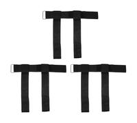 Toyvian Correas Ajustables de Tobillo para Mancuernas 3 Piezas Negras, Accesorio de Peso para Piernas, Equipo de Entrenamiento de Fuerza para Gimnasio y Ejercicios de Elevación de