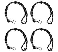 Toyvian Correas de Seguridad Negras para Guantes de Esquí 2 Pares Antipérdida Resistentes al Agua Frío Correas de Muñeca para Deportes de Invierno Snowboard y Montañismo