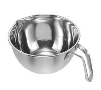 Toyvian Crisol Olla de Acero Inoxidable 1,25 L 304 Asa, Diseño Ergonómico E Integrado, para Derretir Chocolate, Mantequilla y Queso, Elaboración de Velas y Repostería