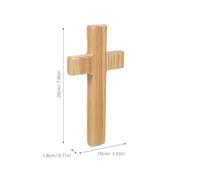 Toyvian Cruz de Madera Decorativa para Pared 20 CM Figura Religiosa Católica de Jesús Escultura Espiritual para Iglesia y Hogar Colgante Navideño Resistente Acabado Protector