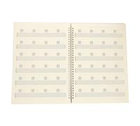 Toyvian Cuaderno de Partituras para Guitarra A4 Diseño de Bobina, Tapa de Pp Resistente, Libro de Música Portátil para Guitarristas, Cuaderno de Notas Musicales y Acordes, Suministros