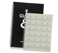 Toyvian Cuaderno de Partituras para Guitarra Libro de Música Portátil A4 Diseño Espiral y Cubierta de Pp Papel Resistente para Principiantes Guitarristas y Acordes, Adecuado