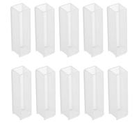 Toyvian Cubetas de Vidrio para Laboratorio 10 mm, 10 Unidades, Resistencia química, análisis colorimétrico y espectrofotometría, cristalería de investigación para Uso en Laboratorio