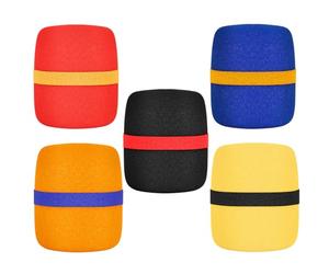 Toyvian Cubierta de Micrófono Engrosada de Esponja para Micrófono Funda a Prueba de Viento en Varios Colores Paquete de 5 Piezas Reduce el Ruido del Viento Color Aleatorio