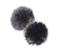 Toyvian Cubierta Protectora Peluda 4 Unidades Mini Parabrisas Viento para Micrófono Lavalier Inalámbrico para Uso Interior y Exterior