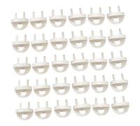 Toyvian Cubiertas de Enchufe de Seguridad para Bebés y Niños, 30 Piezas de Plástico Abs Blanco, Protectoras y Prácticas para Proteger Enchufes Hogar