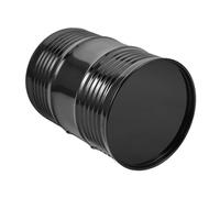 Toyvian Cubilete de Dados de Hierro Doble Capa, Diseño Barril de Aceite Negro, Gran Capacidad, Cubilete Resistente para Juegos de rol y Fiestas en Bares y Ktv