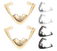 Toyvian Cubrepuntas Metálicos para Tacones Altos 3 Pares 19Cm X 53Cm Dorado Plateado y Gris Protectores de Punta Resistentes para Zapatos de Tacón Accesorios para Prolongar la Vida