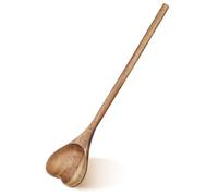 Toyvian Cuchara de Miel Multifunción de Madera Forma de Corazón Cucharilla para Postre Reutilizable Accesorio Práctico para Cocina y Hogar Adecuado para Mezclar y Servir Bebidas