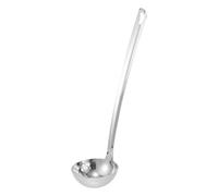 Toyvian Cucharón Colador de Acero Inoxidable para Sopa y Ensalada Diseño Colgante, Adecuado para Hotpot y Diversas Técnicas de Cocina, Resistente y Práctico Utensilio