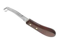 Toyvian Cuchillo para Pezuñas de Acero Inoxidable de Doble Filo para Diestros, Herramienta Ergonómica Resistente al Desgaste para Cuidado de Cascos de Caballos y Ganado, Accesorio
