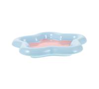 Toyvian Cuenco de Cerámica para Gatos Poco Profundo Forma de Estrella Comedero y Bebedero para Gatos y Perros Pequeños Apto para Bigotes para Comida Húmeda y Golosinas