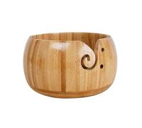 Toyvian Cuenco de Madera para Almacenamiento de Hilo de Ganchillo Soporte para Ovillos Tamaño Estándar Superficie Lisa sin Tapa Adecuado para Organizar Material de Tejido y