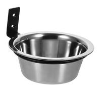 Toyvian Cuenco Elevado para Perros Grandes y Gatos de Acero Inoxidable 6 Pulgadas, Comedero Colgante Multifuncional para Pared, Tazón para Comida y Agua, Adecuado para Exteriores y Fácil
