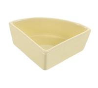 Toyvian Cuenco Triangular para Hámster Bebedero y Comedero Cerámica Antivuelco para Mascotas Duradero y Práctico