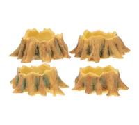 Toyvian Cuencos de Agua para Reptiles Pequeños, 4 Piezas de Resina Diseño de Araña y Escorpión, Mini Depósitos Seguros y Multifunción para Terrarios y Bebederos de Terrario