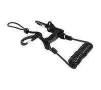 Toyvian Cuerda Antipérdida Ajustable para Cámara de Buceo con Clips de Rápida Acero Inoxidable de Alta Resistencia Diseño Transparente Negro Seguridad Confiable para Equipos de Buceo