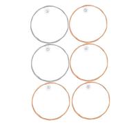 Toyvian Cuerdas de Guitarra Folk de Alta Durabilidad Hechas de Acero al Carbono y Cobre Rojo, 6 Piezas para Tono Brillante y Mejor Agarre al Punteo