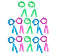 Toyvian Cuerdas para Saltar Ajustables para 12 Piezas Multicolor Mango Suave Antideslizante Cuerda Ligera para Ejercicio y Fitness Infantil