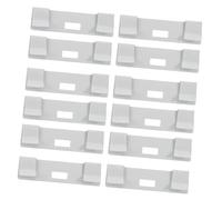 Toyvian de Clips Metálicos Blancos y Reparación Conveniente 12 Piezas Fijador Sencillo para Persianas Verticales para Cortinas en de Hogar