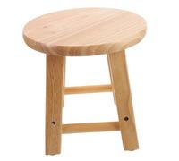 Toyvian de Madera Antideslizante para Adultos Banqueta Pequeña para Cambiar Zapatos Escalón Madera Natural para Cocina Baño y Oficina Diseño Rústico y Ligero