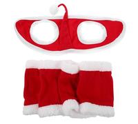 Toyvian Decoración de Caballos Vendas para Piernas y Sombrero de Duende para Disfraz de Caballo para Desfiles Navideños Eventos Festivos y Cosplay de Mascotas