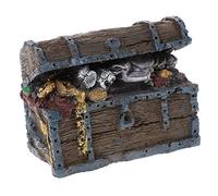 Toyvian Decoración De La Caja del Pecera Cueva Decoración De Escondite De Acuario Escafandra Autónoma Pequeño Decoración De Peces Largo Agua Grey Resina