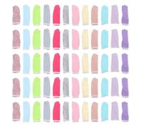 Toyvian Dedos de Tela de Algodón Resistentes y Reutilizables, 100 Piezas para Trabajo y Escultura, Cubre Dedos Absorbente de Sudor y Transpirable Varios estilos