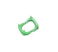 Toyvian Dentaduras Postizas y Uñas Luminosas Verdes para Cosplay de Halloween Accesorios de Disfraces de Bruja y Zombie para Fiesta Nocturna Material Ecológico y Reutilizable