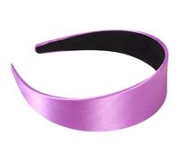 Toyvian Diadema Ancha de Satén Morada para Mujer Accesorio de Cabello Antideslizante Diadema Ligera y Cómoda Adecuado para Uso Diario y Ocasiones Obsequios