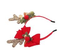 Toyvian Diadema Con Lazo De Asta Navideña Favores De Fiesta De Navidad Decoración Navideña Diadema Decorativa Diadema De Fiesta Para Mujer Astas De Reno Regalo Paño Corbata De Moño Perder