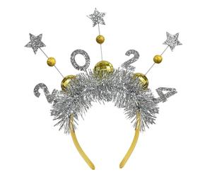 Toyvian Diadema de Año Delicada Broche Cabello Accesorio para Fiesta de Nochevieja para Decoración de Cabello Celebraciones