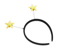 Toyvian Diadema de Estrella para Fiesta de Cumpleaños, Diadema de Tela Metal, Color Amarillo, Tamaño Pequeño, para Mujer y Niñas, Accesorio para Fotos y Festivales