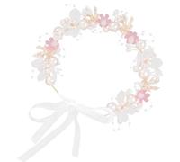 Toyvian Diadema de Perlas Diseño Delicado y Práctico, Cinta de Imitación Perla y Tela, Adecuado para Fiestas y Cumpleaños