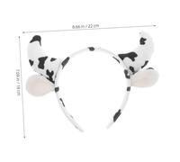 Toyvian Diadema Decorativa Vaca con Orejas y Cuernos Suaves Accesorios de Pelo Kawaii para Fiestas Cosplay y Uso Diario Cómoda para Edades