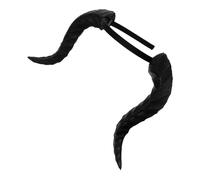Toyvian Diadema Gótica de Cuernos Negros para Cosplay de Halloween, Accesorio de Pu Cómodo para Fiestas Temáticas y Carnaval de Mujer