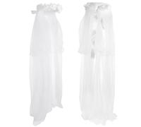 Toyvian Diadema y Accesorios de Cabello de Flores con Velo Blanco para Niñas Guirnalda de Gasa Elegante y Hermosa para Fotografía
