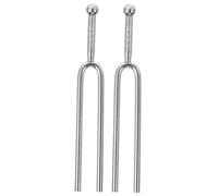 Toyvian Diapasón de Tono a 440 Hz para Guitarra, 2 Piezas Plateadas, Afinadores de Tono Prácticos y Estándar para Instrumentos Musicales, Accesorios de Sintonización para Uso Profesional