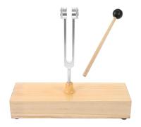 Toyvian Diapasón Terapéutico de 128 Hz de Aleación de Aluminio con Caja de Resonancia de Madera Natural, Juego de Diapasones Curativos para Meditación, Sanación Sonora y Uso Metafísico