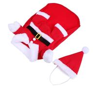 Toyvian Disfraz de Navidad para Perro XL con Sombrero de Papá Noel y Chaqueta Ropa para Fiestas y Navideñas Traje Reutilizable para Mascotas Frío