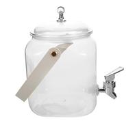 Toyvian Dispensador Bebidas con Grifo para Frigorífico Jarra Plástica Portátil con Gran Capacidad para Agua Fría Zumo y Té Cocina y Exteriores