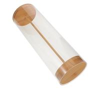 Toyvian Dispensador de Pajitas, Organizador de Acrílico Transparente con Tapa de Madera Porta Popotes y Agitadores Multiusos para Cocina Cafetería o Restaurante