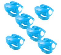 Toyvian Dispositivo para Medicación y Alimentación de Aves, 6 Soportes Fijos en Polipropileno, Bandas Ajustables, para Uso en Palomares y Jaulas