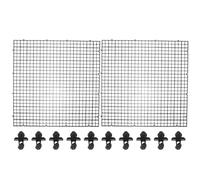 Toyvian Divisor de Rejilla de Plástico Negro para Pecera, Cubiertas Antisaltos Que Aseguran el Flujo de Agua, Separador de Peces Adecuado para Tanque de Peces