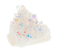 Toyvian Ejemplares de Minerales Cristalinos Naturales Grupo de Cristales Bruto Piedras Decorativas para Macetas y Acuarios para Yoga y Meditación