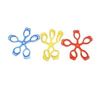 Toyvian Ejercitador de Fuerza para Dedos de 3 Piezas Color Amarillo Y Rojo para Guitarristas Diseño Ergonómico Único