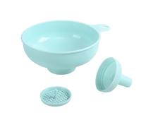 Toyvian Embudo de Plástico Boca Ancha para Líquidos y Polvos Ligero Fácil de Limpiar y Almacenar Accesorio Multifunción para Cocina y Transferencia de Aceite